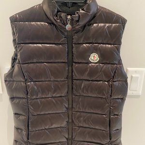 Moncler Ghany Down Vest - Chocolate Brown